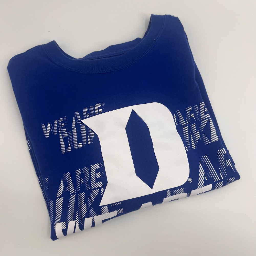 Nike Duke Blue Devils Dri Fit T Shirt Mens XXL‎ Royal Blue Graphic Tee